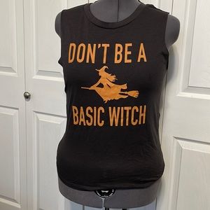 “ don’t be a basic witch” t shirt. Size XL.